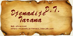 Đenadije Tarana vizit kartica